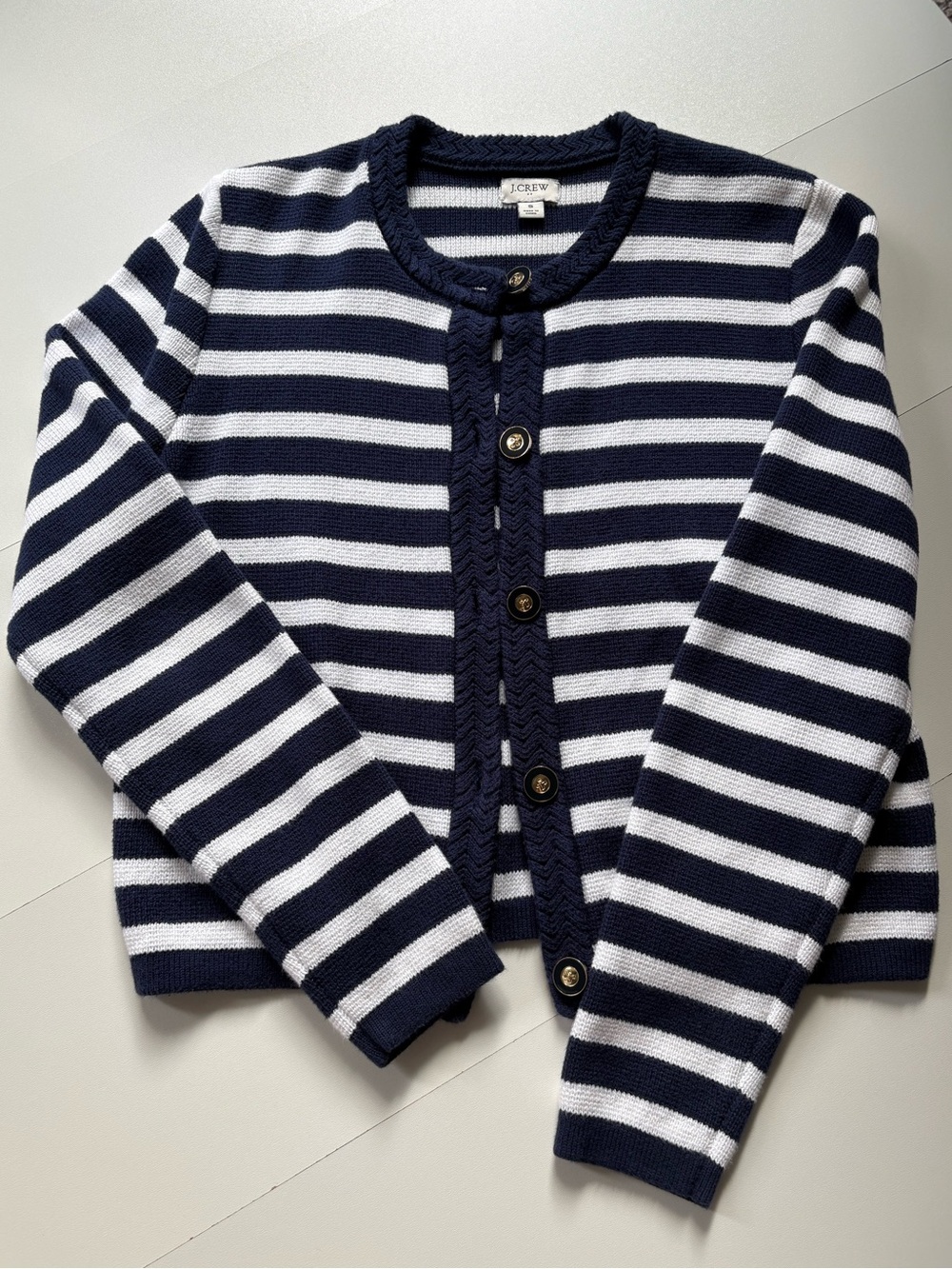 Stripped J. Crew sweater